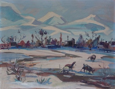 Winter in the village